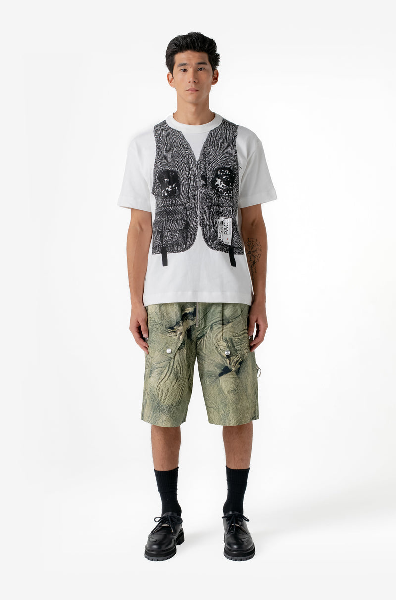 ICONIC ARMY VEST TEE OFF WHITE