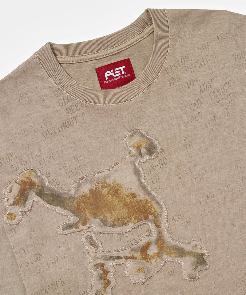 PIET Longsleeve Piet X Oakley "Rusted Skull" Marrom