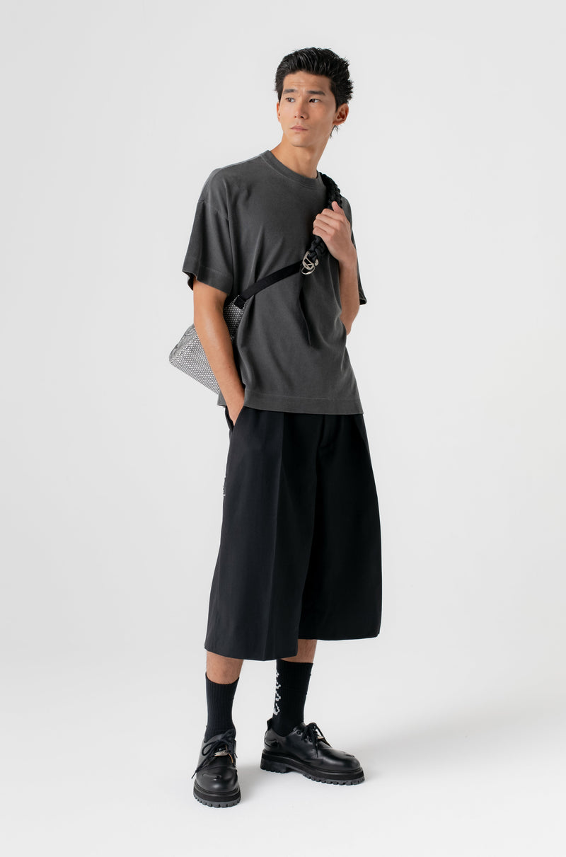 SUSTENIDO & BEMOL OVERSIZED TEE STONE WASHED BLACK