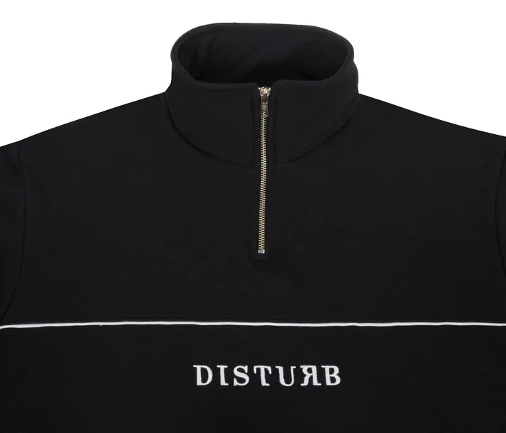 Moletom Disturb Classic Quarter Zip Sweatshirt in Black