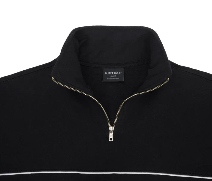 Moletom Disturb Classic Quarter Zip Sweatshirt in Black