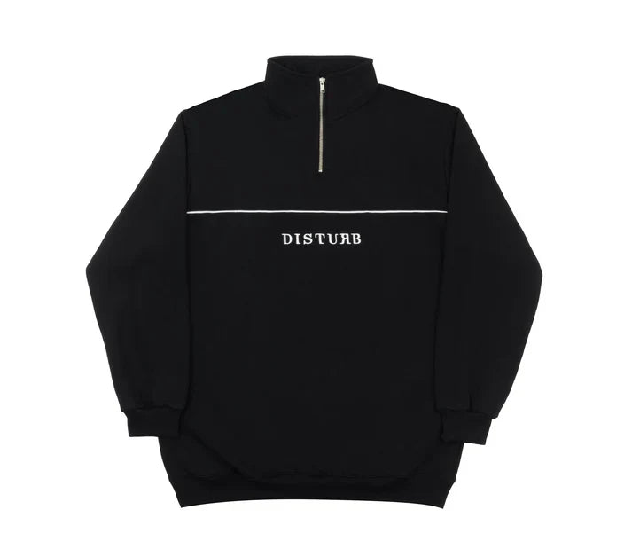 Moletom Disturb Classic Quarter Zip Sweatshirt in Black