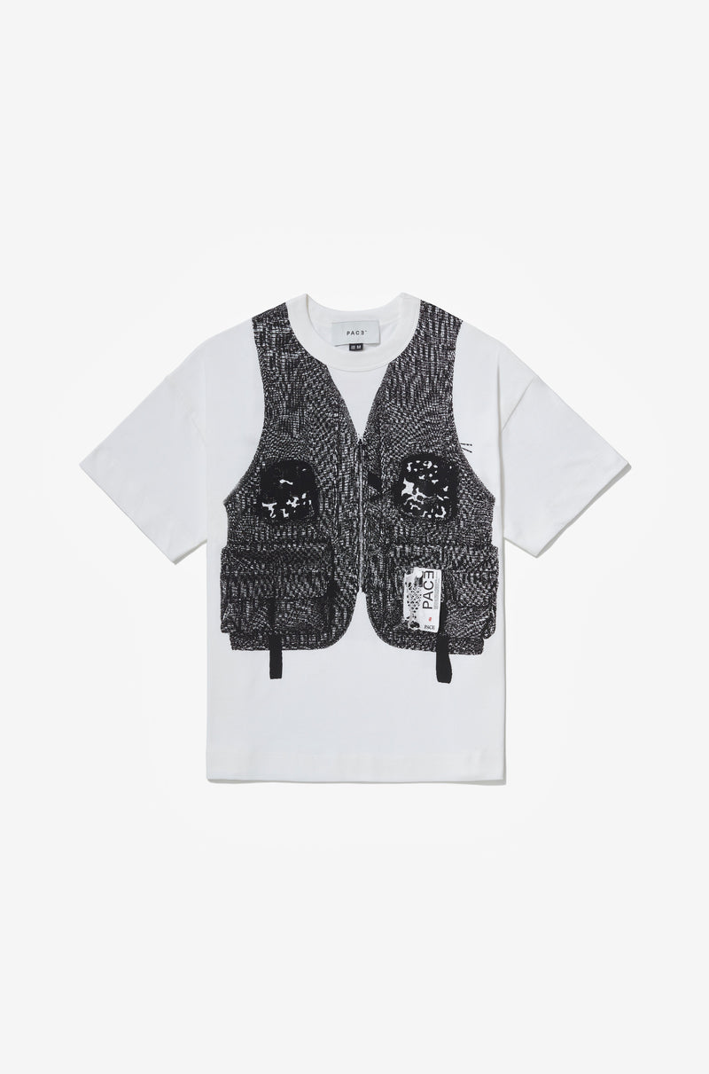 ICONIC ARMY VEST TEE OFF WHITE